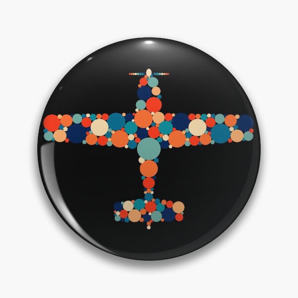 Item preview, Plane in Bubbles - Vintage Color Scheme designed and sold by FouDeeziner.