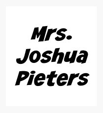 Mrs. Joshua Pieters Photographic Print