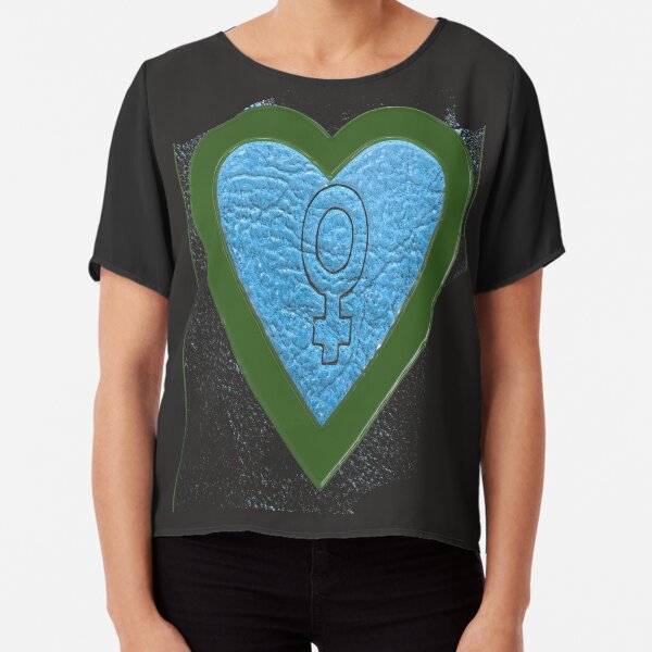 Heart bywhacky Chiffon Top