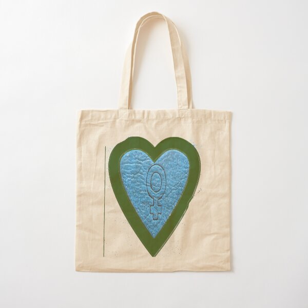 Heart  bywhacky Cotton Tote Bag