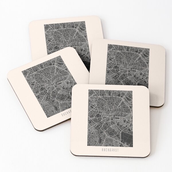 Item preview, Bucharest City Street Map Dark designed and sold by Teecha.