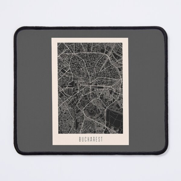 Item preview, Bucharest City Street Map Dark designed and sold by Teecha.