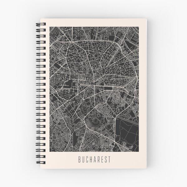 Item preview, Bucharest City Street Map Dark designed and sold by Teecha.