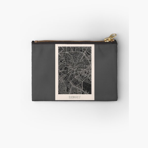 Item preview, Bucharest City Street Map Dark designed and sold by Teecha.