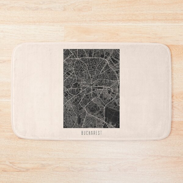 Item preview, Bucharest City Street Map Dark designed and sold by Teecha.
