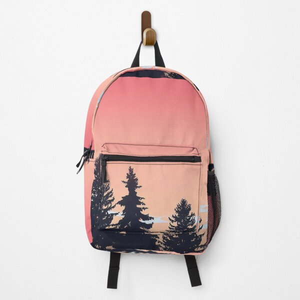 Item preview, Pine Trees & Coral Skies Minimalist Artwork designed and sold by NexusArts.