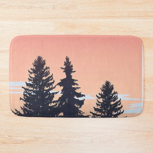 Item preview, Pine Trees & Coral Skies Minimalist Artwork designed and sold by NexusArts.