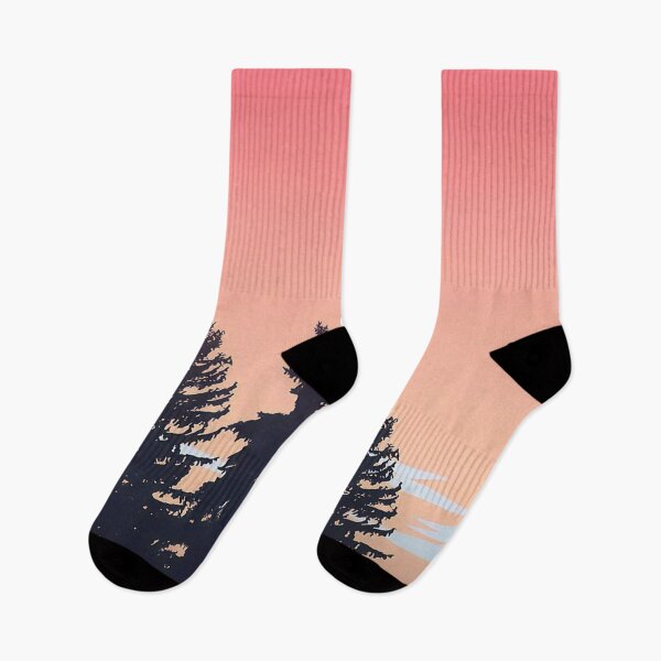 Item preview, Pine Trees & Coral Skies Minimalist Artwork designed and sold by NexusArts.