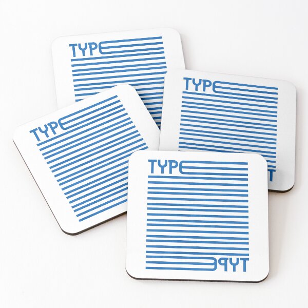 Item preview, Type Stripes (Blue) designed and sold by John Uttley.