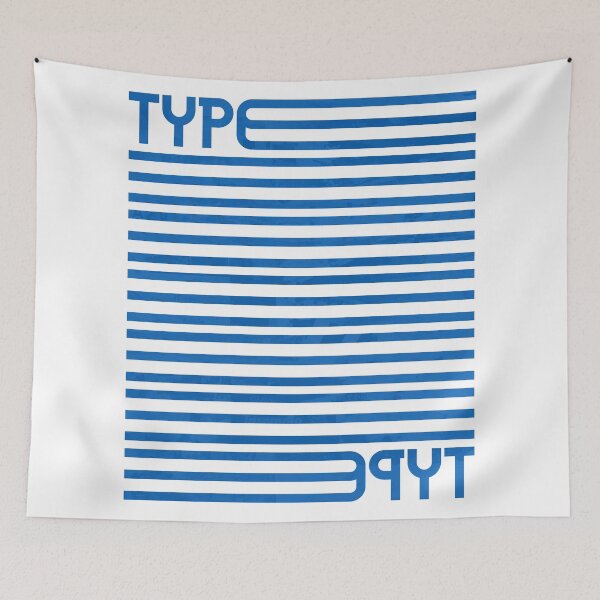 Item preview, Type Stripes (Blue) designed and sold by John Uttley.