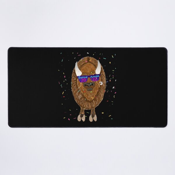 Item preview, Bonne Année 2022 Bison avec des lunettes designed and sold by Lighvision.