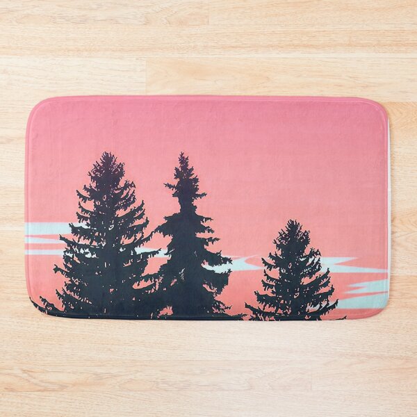 Item preview, Pine Trees & Pale Pink Skies Minimalist Artwork designed and sold by NexusArts.