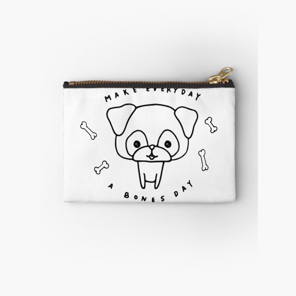 Item preview, Make Everyday A Bones Day Black Outline Art Print designed and sold by lineartdesigns.