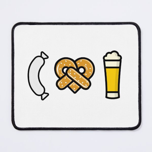 Item preview, Beer pretzel Weisswurst "I love Weizen" Bavarian designed and sold by Branjos.