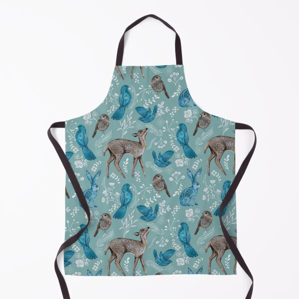Item preview, Nature Pattern Rabbits And Baby Deer woodland pattern designed and sold by PurpleJelly.