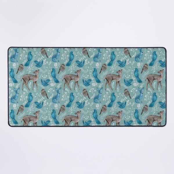 Item preview, Nature Pattern Rabbits And Baby Deer woodland pattern  designed and sold by PurpleJelly.
