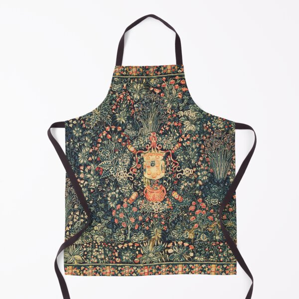 Item preview, MEDICI COAT OF ARMS Millefleurs Floral Tapestry designed and sold by BulganLumini.