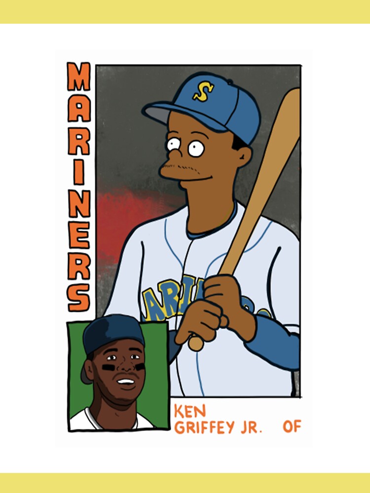 Simpsons Shirt, Ken Griffey Jrs Homer At The Bat Parody Tee