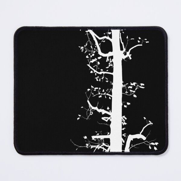 Item preview, White silhouette of hard pruned tulip-poplar tree designed and sold by saiglobalnt.