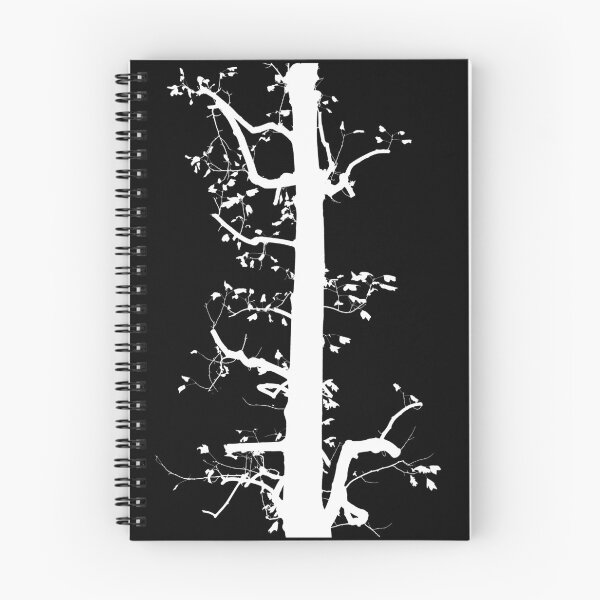 Item preview, White silhouette of hard pruned tulip-poplar tree designed and sold by saiglobalnt.