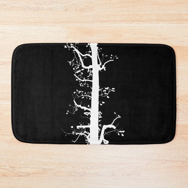 Item preview, White silhouette of hard pruned tulip-poplar tree designed and sold by saiglobalnt.