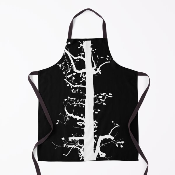 Item preview, White silhouette of hard pruned tulip-poplar tree designed and sold by saiglobalnt.