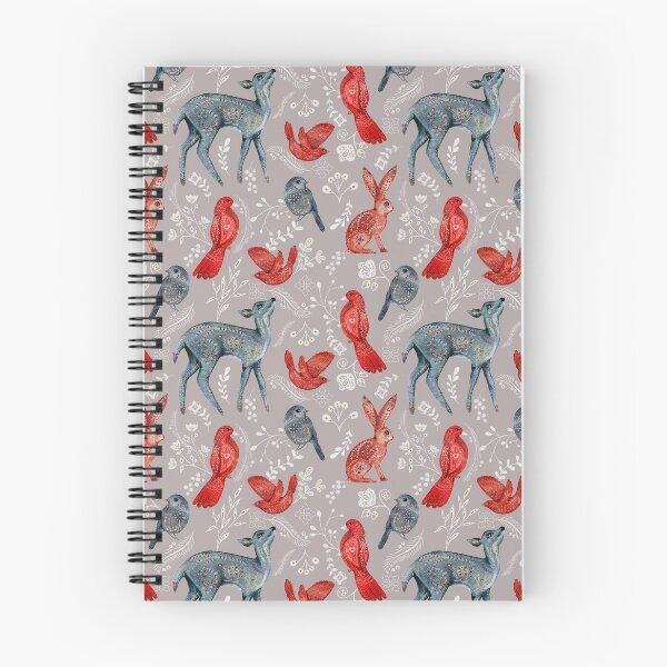 Item preview, Nature Pattern Rabbits And Baby Deer woodland pattern  designed and sold by PurpleJelly.