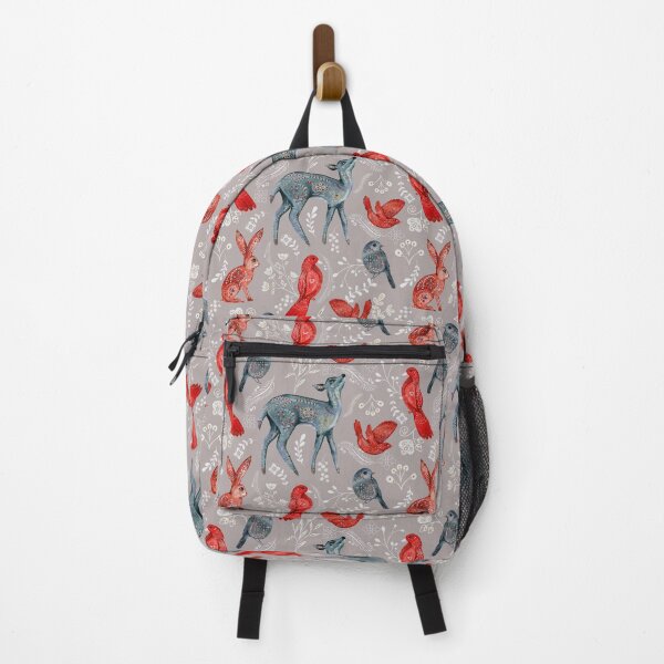 Item preview, Nature Pattern Rabbits And Baby Deer woodland pattern designed and sold by PurpleJelly.