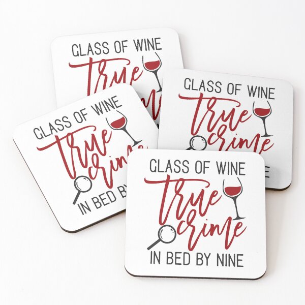 Item preview, True Crime and wine gift idea for True Crime Junkies designed and sold by BRtisticDesigns.