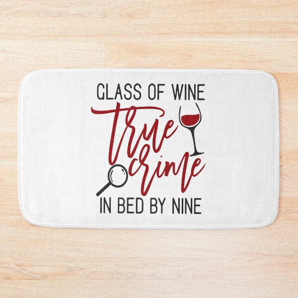 Item preview, True Crime and wine gift idea for True Crime Junkies designed and sold by BRtisticDesigns.