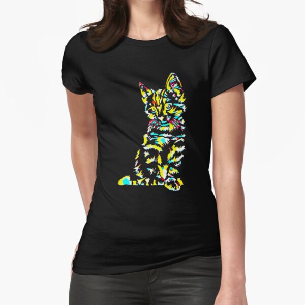 Cute Cat Fitted T-Shirt