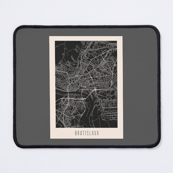 Item preview, Bratislava City Street Map Dark designed and sold by Teecha.