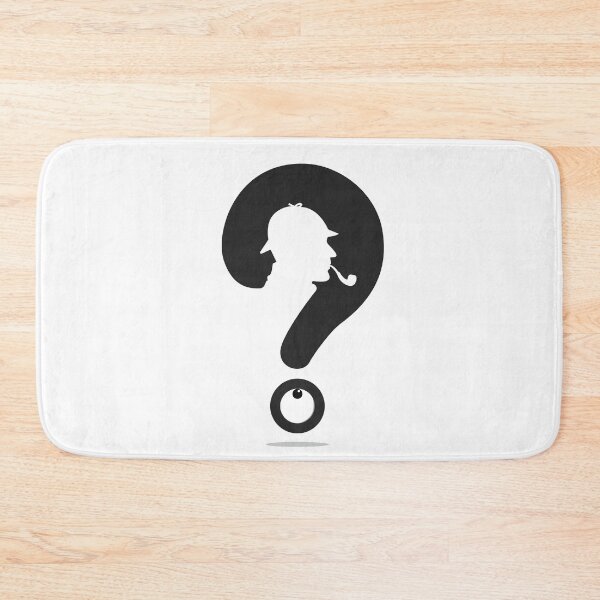 Item preview, Question mark with a man with a hat and pipe middle of the question mark designed and sold by vikyky.