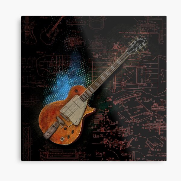 The First Gibson Les Paul Goldtop Metal Print