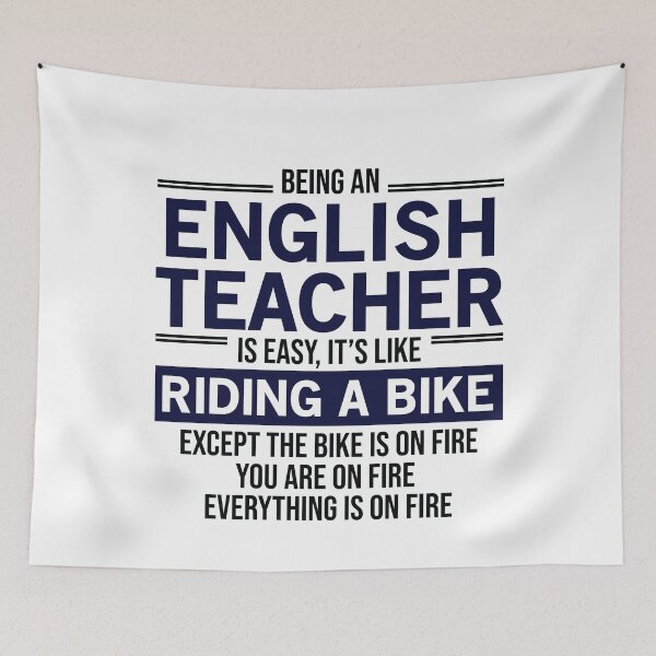 Item preview, Being An English Teacher Is Easy designed and sold by woodesigner.