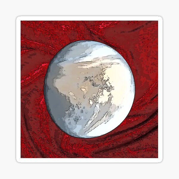 Venus on red velvet bywhacky Sticker