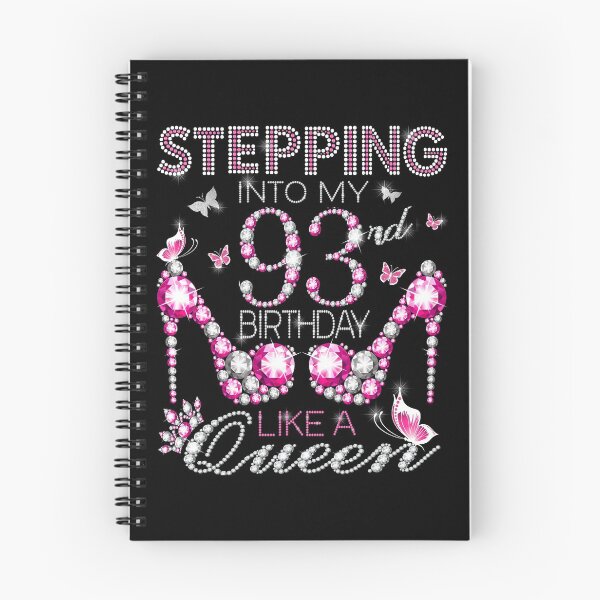 Item preview, Stepping Into My 93rd Birthday Like A queen Birthday boss Stepping Into My Birthday gift Like A Boss Queen designed and sold by jojocat90.