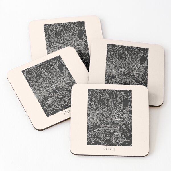 Item preview, Zagreb City Street Map Dark designed and sold by Teecha.