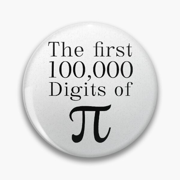 Item preview, The first 100,000 Digits of Pi designed and sold by Lefteris Betsis.