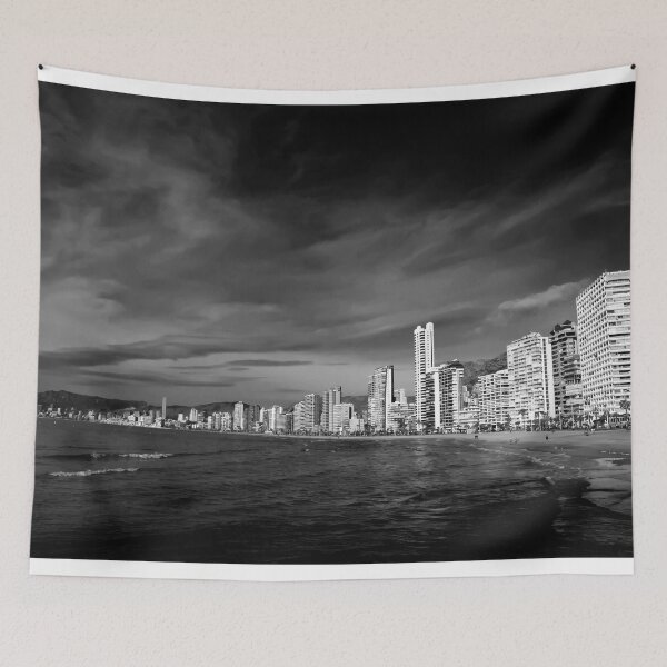 Item preview, Benidorm Levante Beach Mediterranean Coast Spain designed and sold by AndyEvansPhotos.