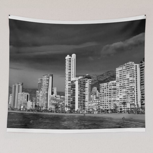 Item preview, Benidorm Levante Beach Mediterranean Coast Spain designed and sold by AndyEvansPhotos.