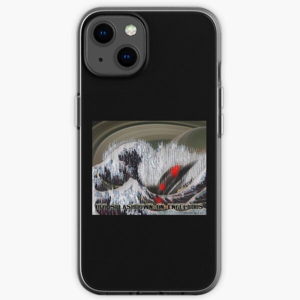 UFO Splashdown on Enceladus iPhone Soft Case