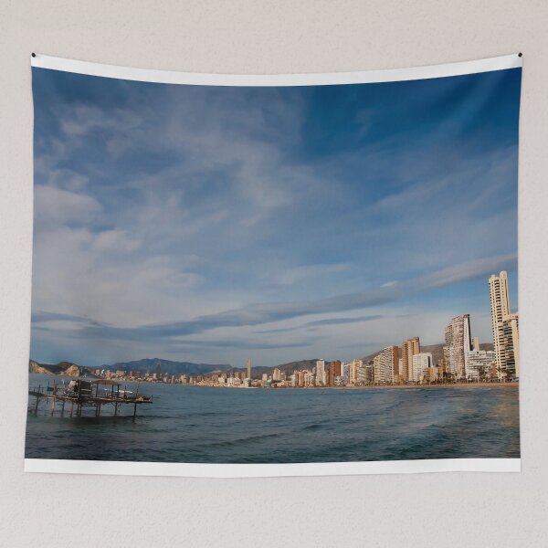 Item preview, Benidorm Levante Beach Mediterranean Coast Spain designed and sold by AndyEvansPhotos.
