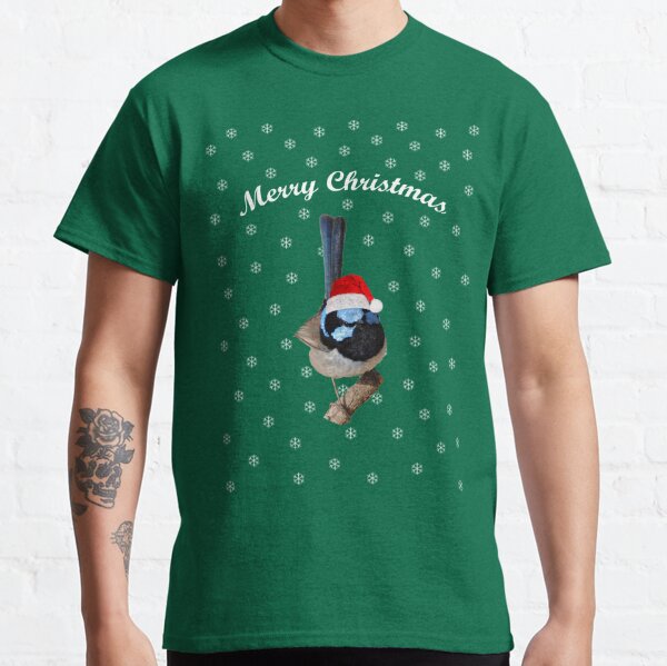 Merry Christmas Superb fairy-wren Classic T-Shirt