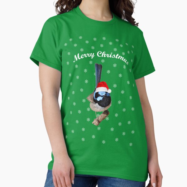 Merry Christmas Superb fairy-wren Classic T-Shirt