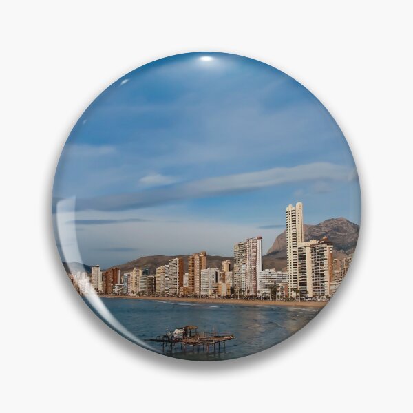 Item preview, Benidorm Levante Beach Mediterranean Coast Spain designed and sold by AndyEvansPhotos.