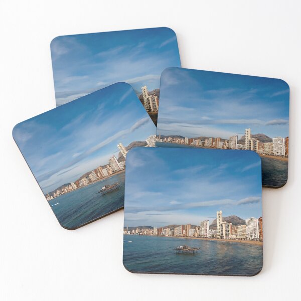 Item preview, Benidorm Levante Beach Mediterranean Coast Spain designed and sold by AndyEvansPhotos.