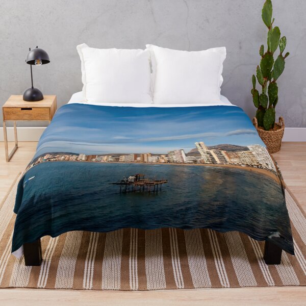 Item preview, Benidorm Levante Beach Mediterranean Coast Spain designed and sold by AndyEvansPhotos.
