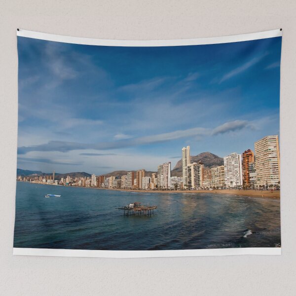 Item preview, Benidorm Levante Beach Mediterranean Coast Spain designed and sold by AndyEvansPhotos.