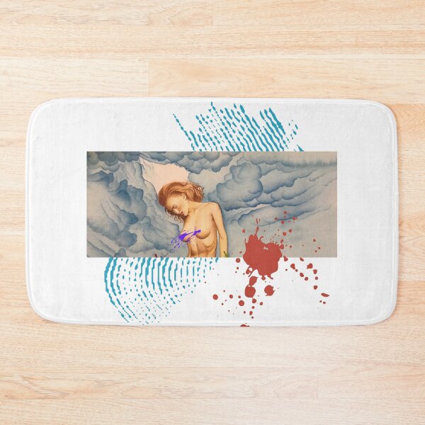 Item preview, blue sky clouds with woman designed and sold by Bert Englefield.